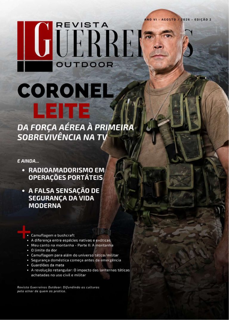 CAPA REVISTA GUERREIROS OUTDOOR - VOL20 - CORONEL LEITE